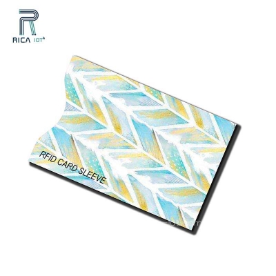 Anti Tear Paper Rfid Blocking Card Sleeve