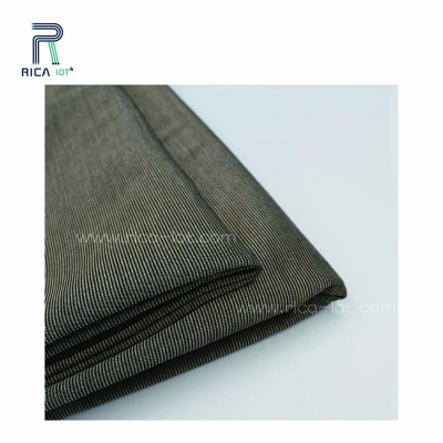 100% Cotton Combined Silver Fiber Radiation Shielding EMF Blocking Silver Fabric  